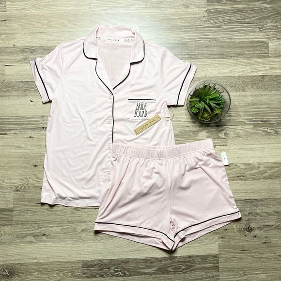 NWT Rae Dunn ‘Bride Squad’ Pink Pajama Set - Picture 3 of 5
